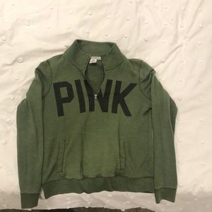 Green quarter zip jacket